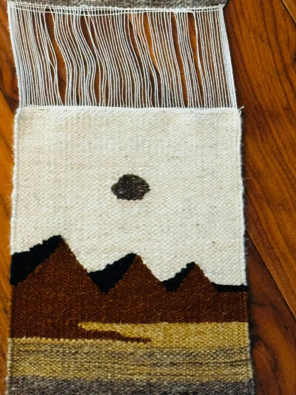 Woven Egyptian Art Handwoven Textile Runner Wall Decor 84x7.5